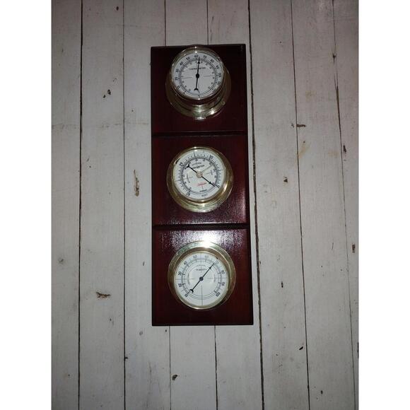 Accents | Vintage Wall Mounted Household Barometer Thermometer | Poshmark